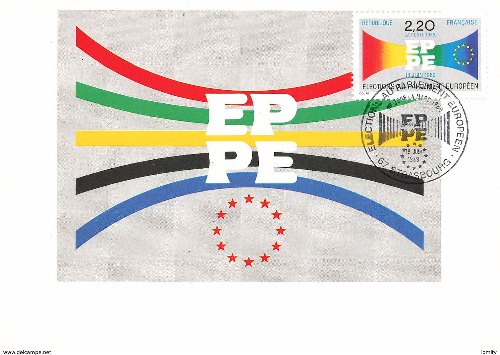 France lot de 51 cartes carte maximum card année 1989 revolution train espace célébrités tableau croix rouge