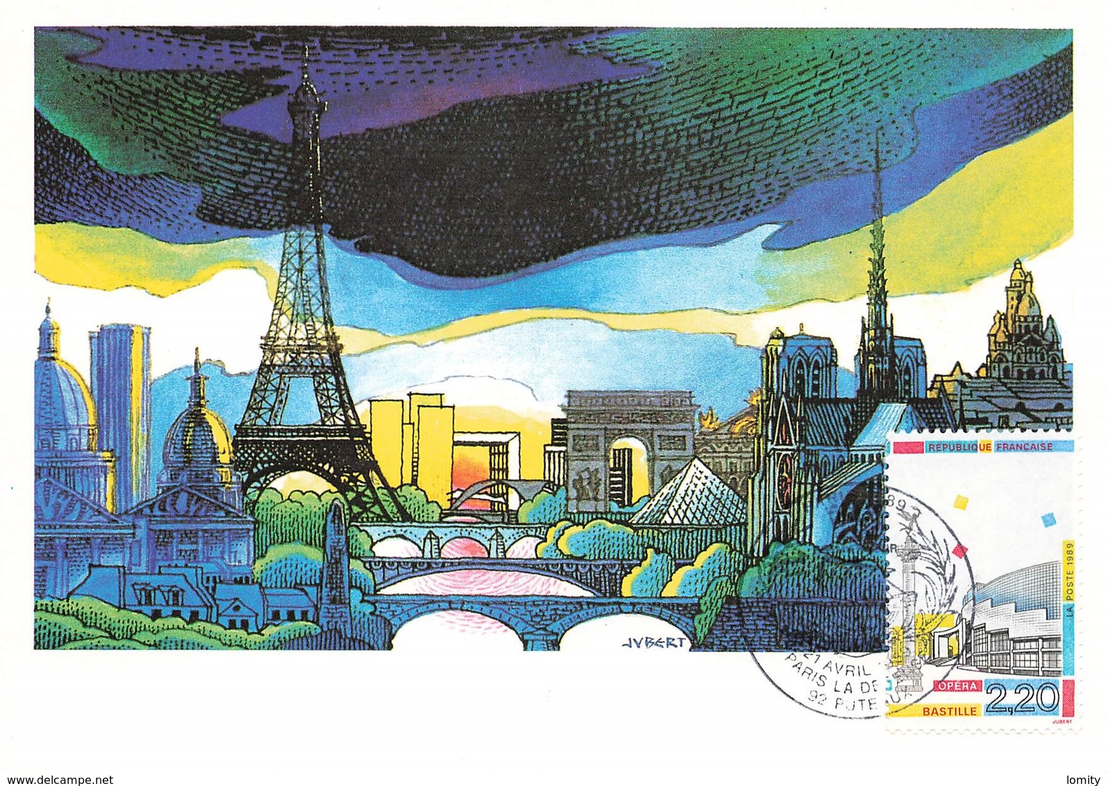 France lot de 51 cartes carte maximum card année 1989 revolution train espace célébrités tableau croix rouge