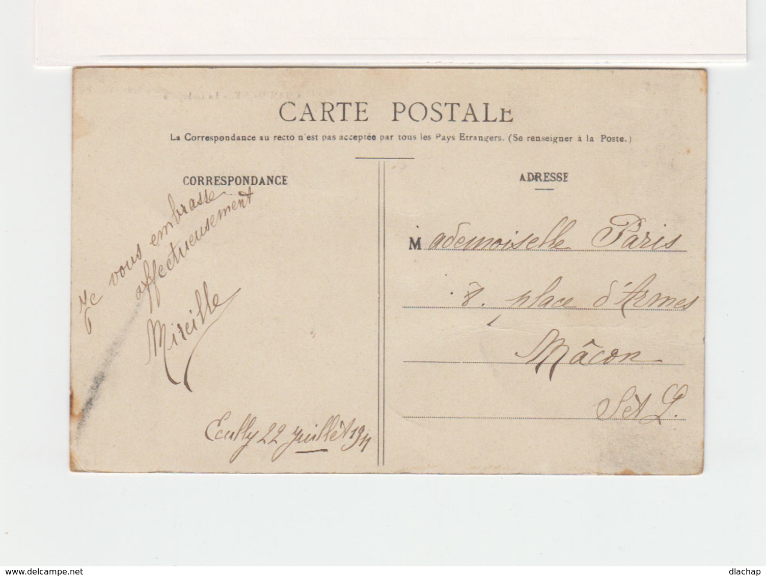 Champagne Au Mont D'or. Hôtel De La Gabrielle. Pupier. Voie Ferrée à Droite. Circulé CAD 1911. (3264) - Other & Unclassified