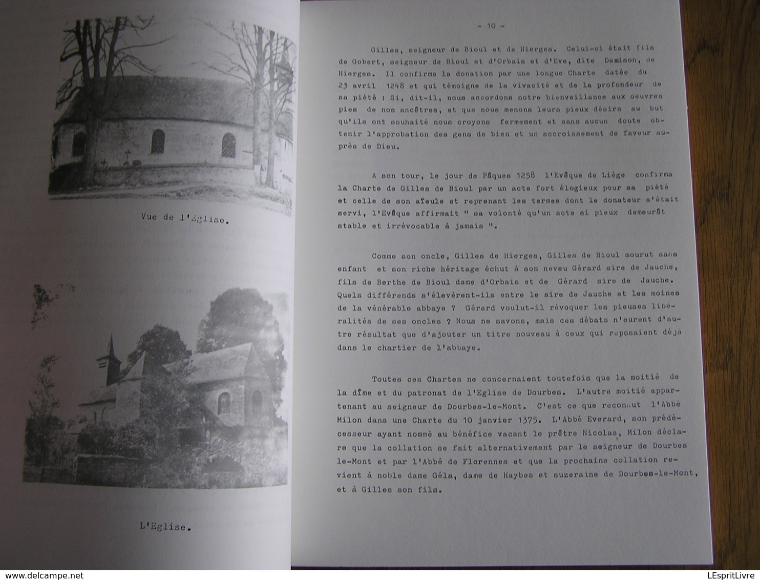 DOURBES ET SON PASSE Tome 1 Régionalisme Histoire Seigneur Seigneurie Barons De Hierges Fiefs Rues Hôtel Saucy - Belgique