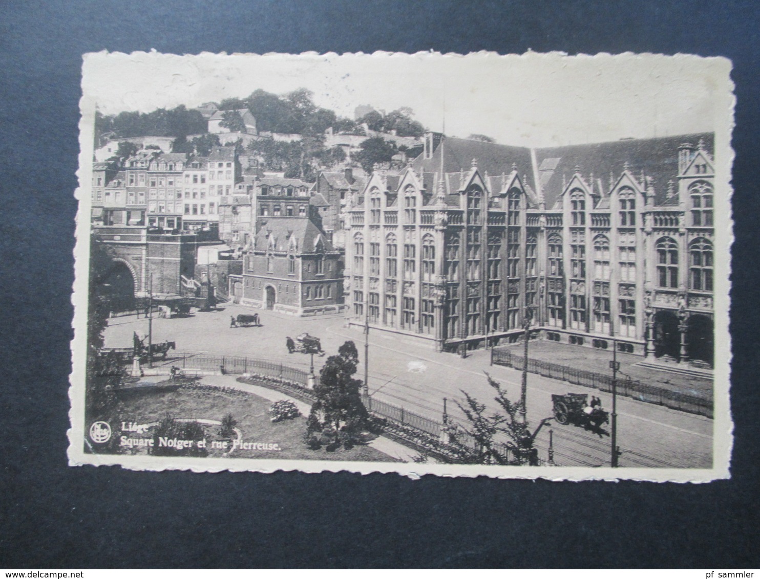 Belgien 1955 AK Liege Mit 6 Marken Nach Hamburg über Köln 11 Bahnpostamt 10 (Hbhf) Und In Hamburg Weitergeleitet! - Storia Postale