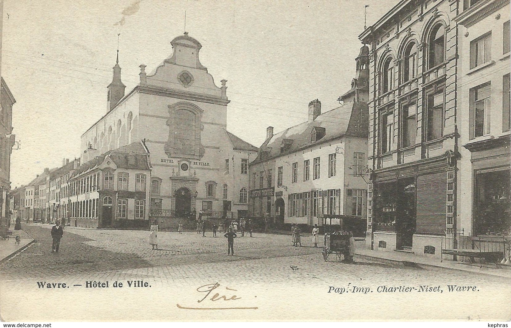 WAVRE : Hôtel De Ville - Cachet De La Poste 1901 - Wavre