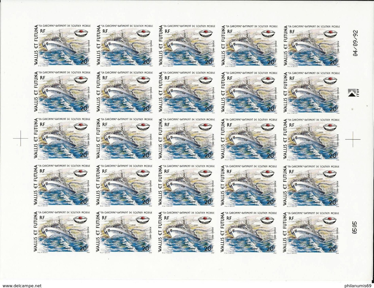 WALLIS 1992 - YT 441 - NEUF SANS CHARNIERE ** (MNH) GOMME D'ORIGINE LUXE - Imperforates, Proofs & Errors