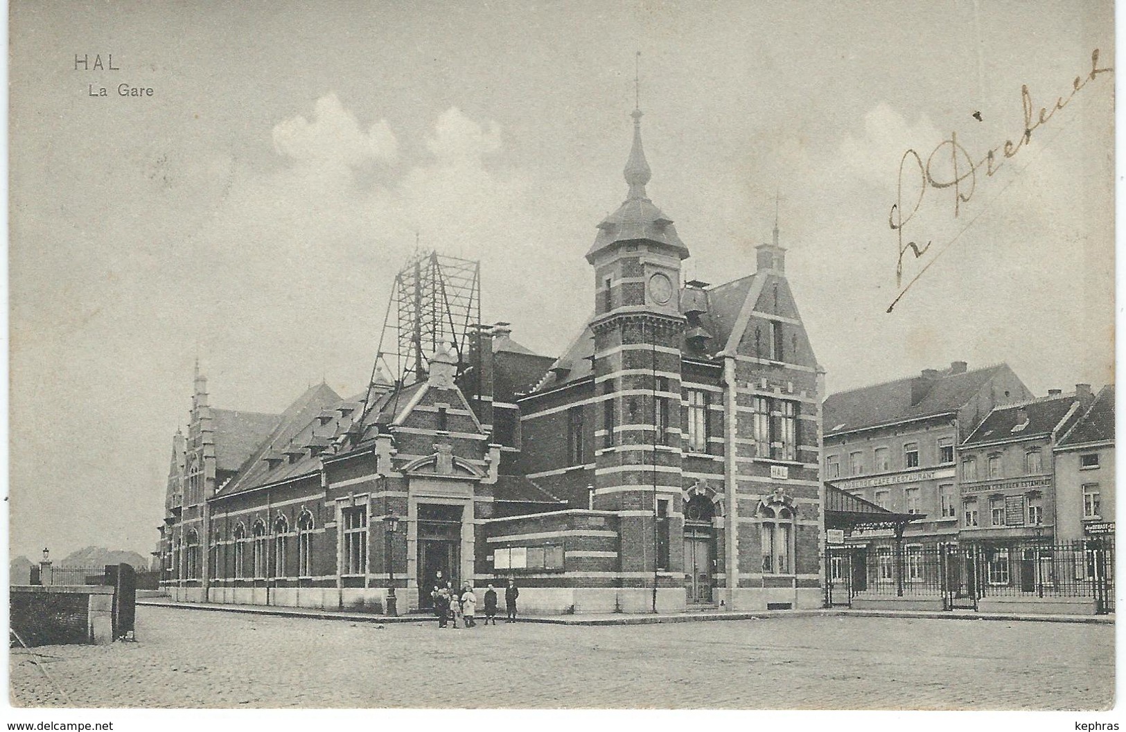 HAL - HALLE : La Gare - Cachet De La Poste 1908 - Halle