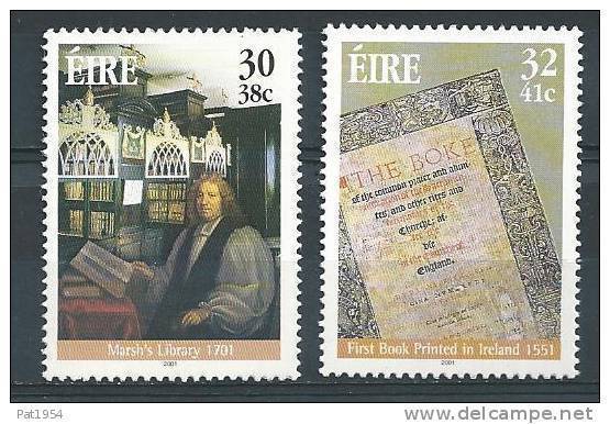 Irlande 2001 N°1329/1330 Neufs ** Bibliothèque, Imprimerie, Livre - Neufs