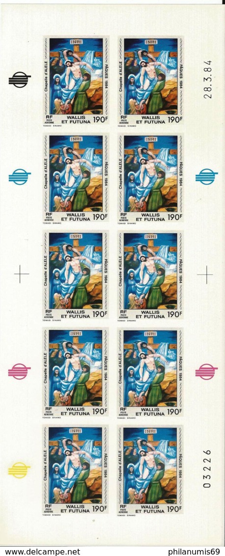 WALLIS 1984 - YT PA 135 - NEUF SANS CHARNIERE ** (MNH) GOMME D'ORIGINE LUXE - Imperforates, Proofs & Errors