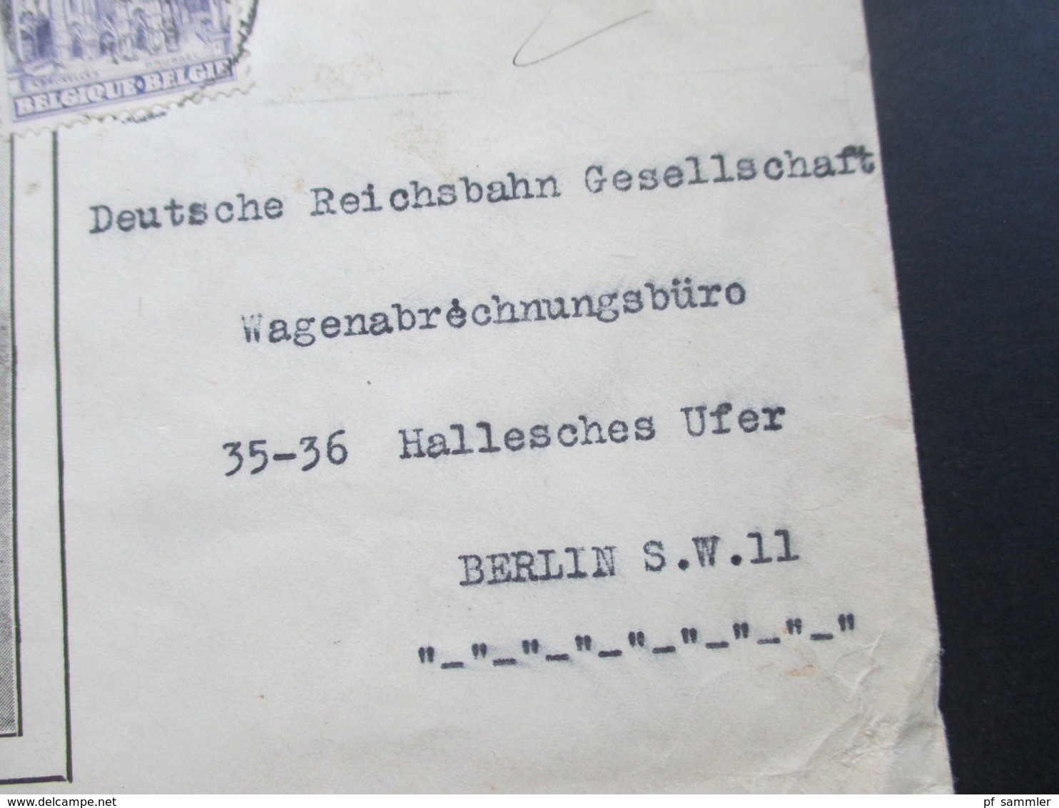 Belgien 1929 Kathedralen Nr. 248 MiF Dekorativer Firmenbrief Societe Belgo - Anglaise Ferry Boat An Die Deutsche Reichsb - Briefe U. Dokumente