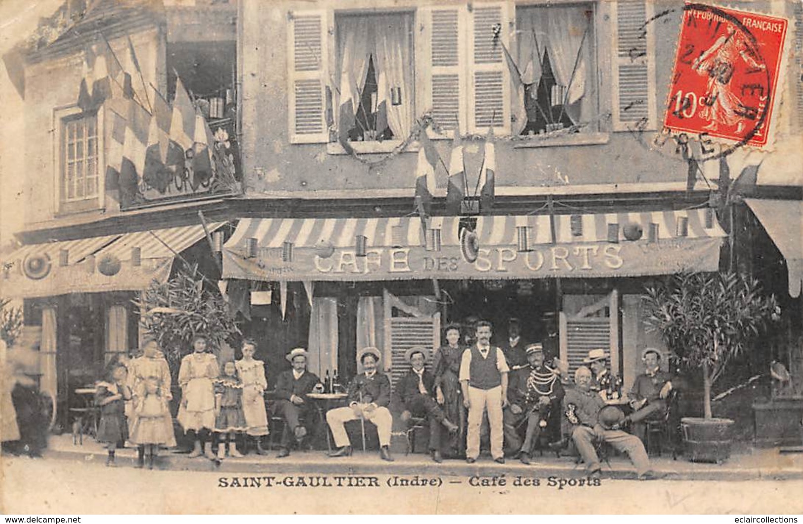 Saint Gaultier     36           Café Des Sports       (voir Scan) - Autres & Non Classés