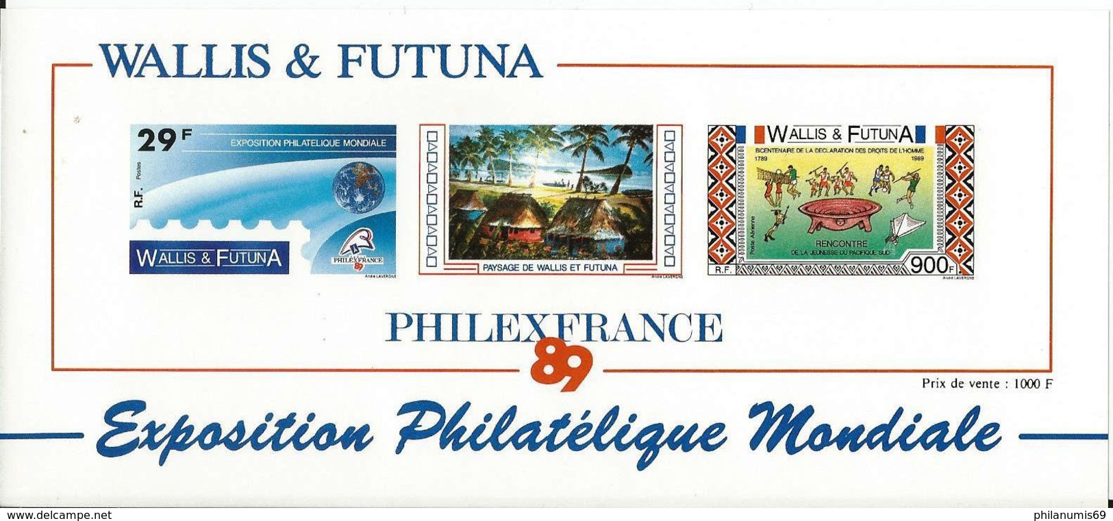 WALLIS 1989 - YT BF 4 - NEUF SANS CHARNIERE ** (MNH) GOMME D'ORIGINE LUXE - Geschnittene, Druckproben Und Abarten