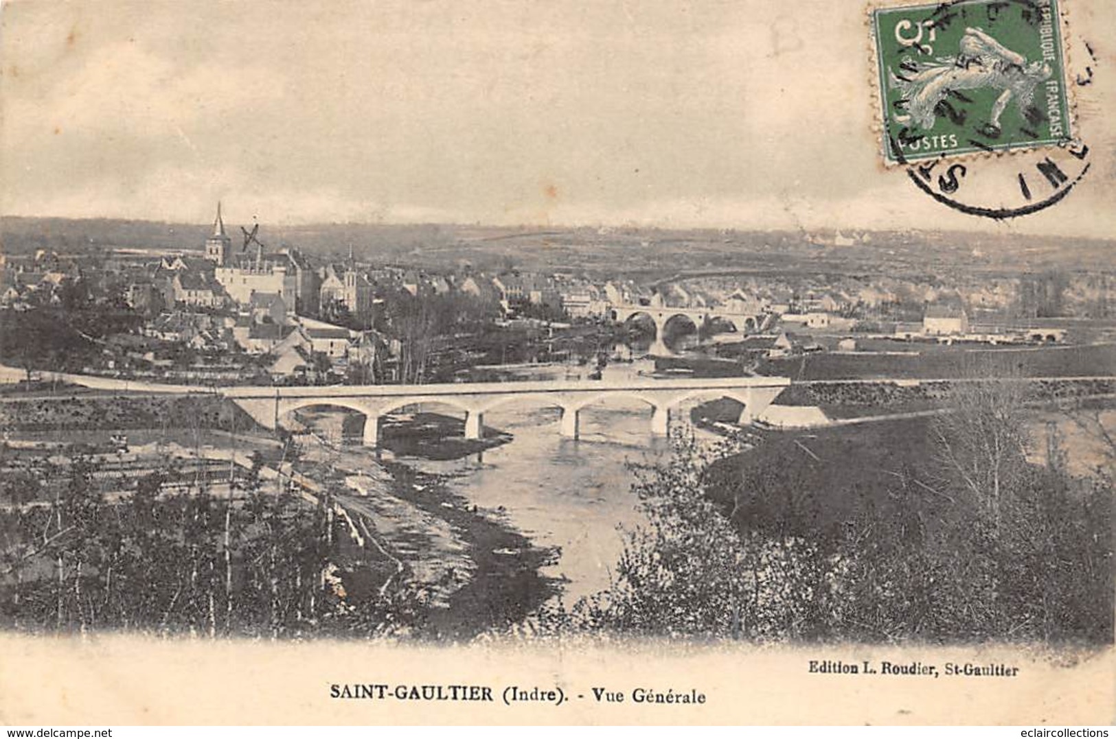 Saint Gaultier       36           Vue  Générale      (voir Scan) - Autres & Non Classés