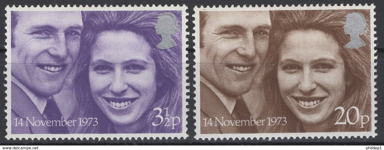 Grande-Bretagne. 1973. Y & T N° 700/01 *, MH. Cote Y & T 2012 : 2 € - Unused Stamps