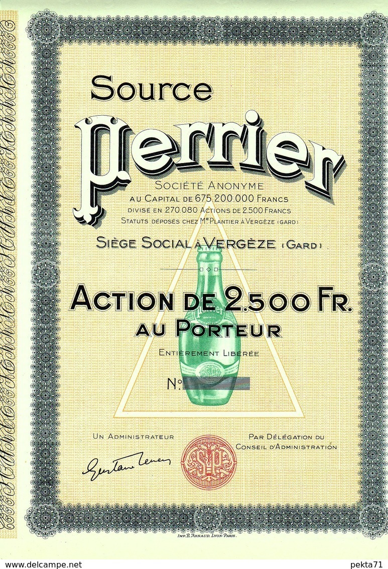 LOT : 2 X SOURCE PERRIER - Agriculture