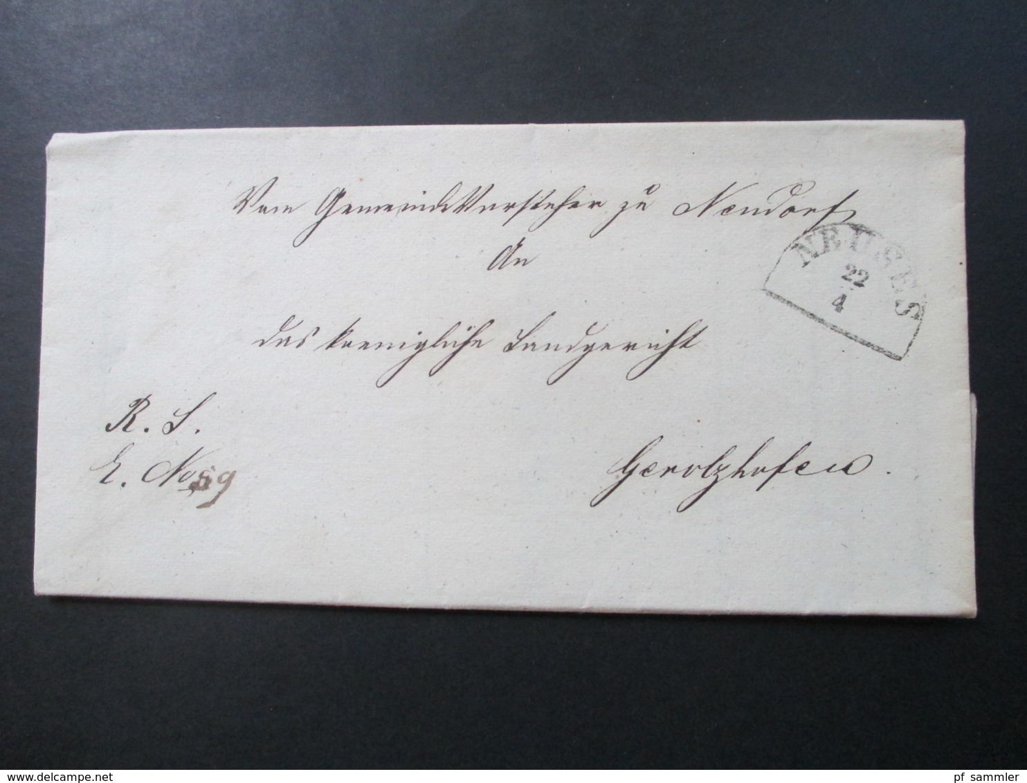 Altdeutschland Bayern 1870er Jahre 90 Dienstbriefe mit Halbkreisstempel. Auch verschiedene Farben! z.T. mit Inhalt!