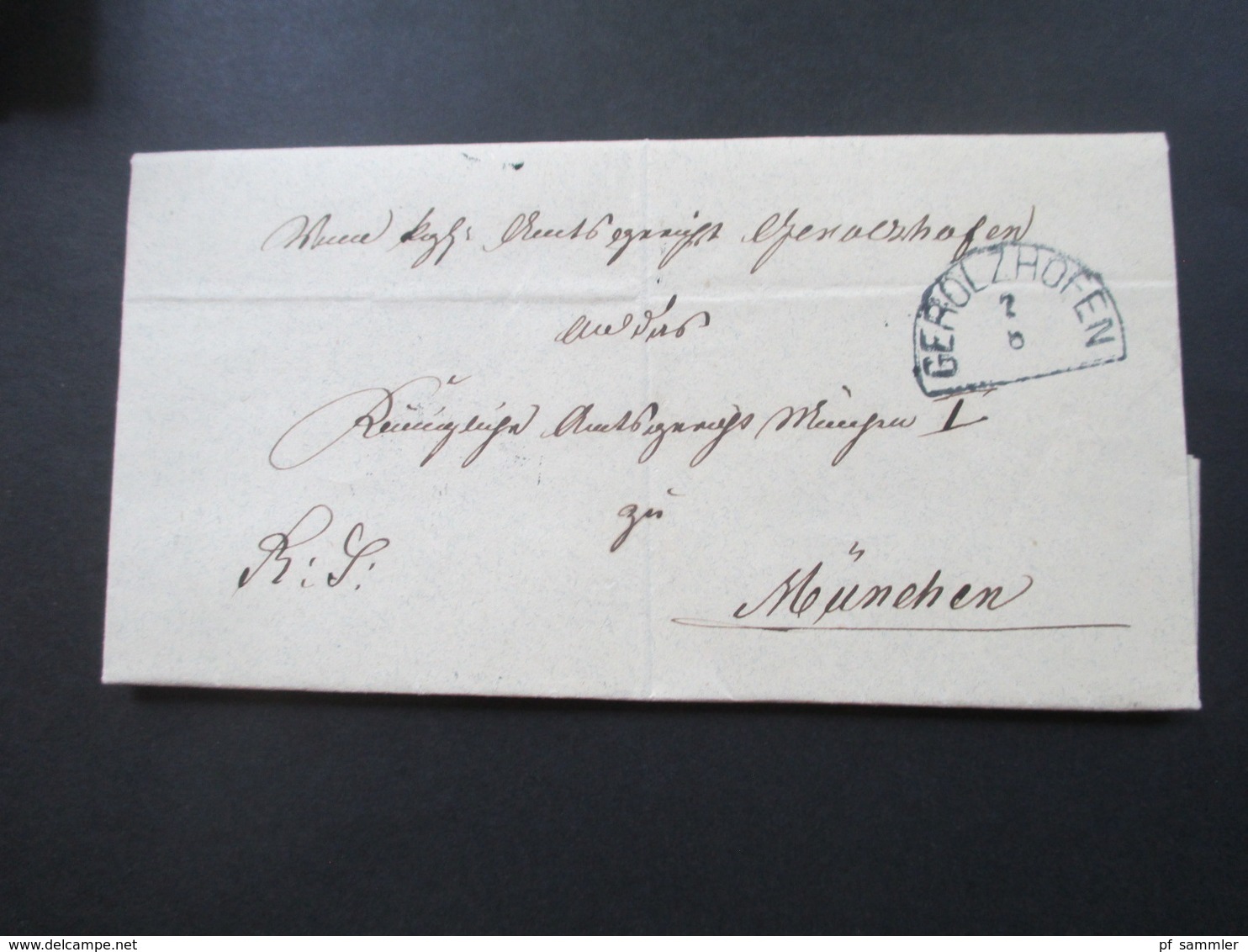 Altdeutschland Bayern 1870er Jahre 90 Dienstbriefe mit Halbkreisstempel. Auch verschiedene Farben! z.T. mit Inhalt!