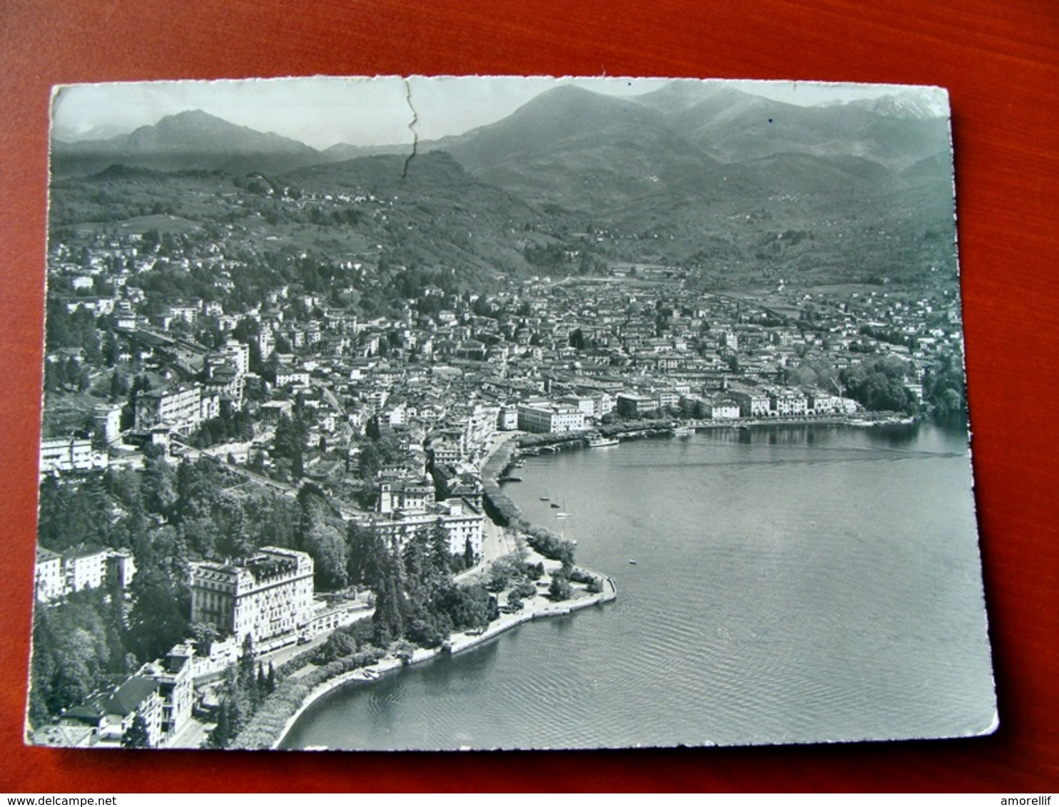 (FG.W17) LUGANO - VEDUTA AEREA, LAGO (SVIZZERA) Francobollo Rimosso - Lugano