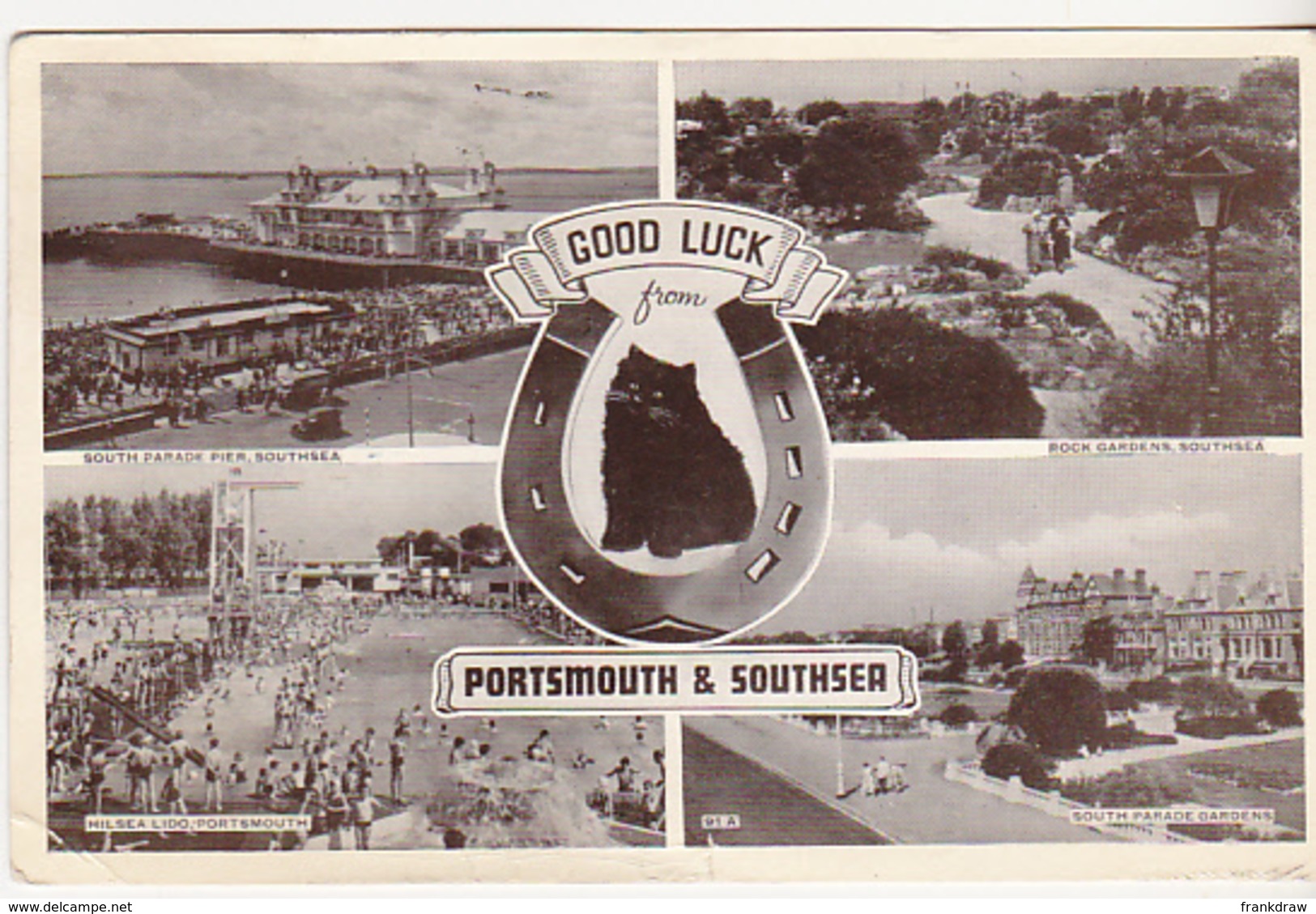 Postcard - Portsmouth And Southsea - 4 Views - Posted 09-09-1956 - Good - Unclassified