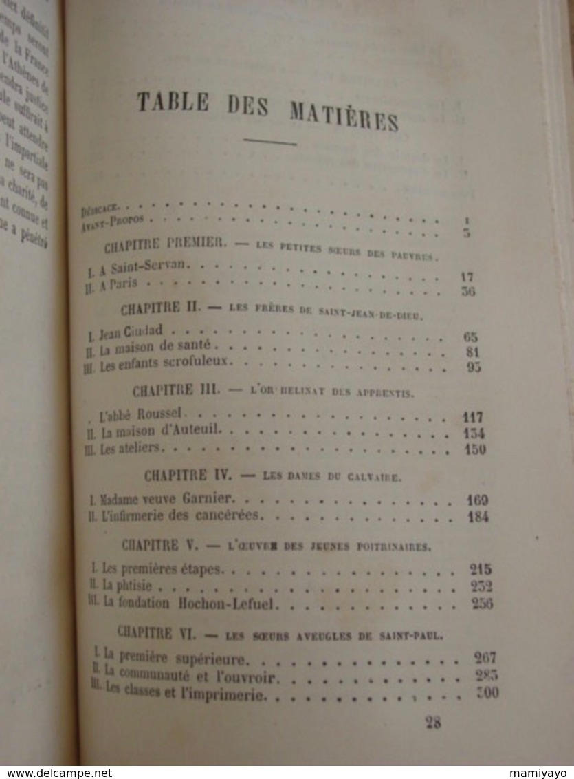 LA CHARITÉ PRIVÉE A PARIS - Maxime Du Camp , 4° éd. 1892 - 1801-1900