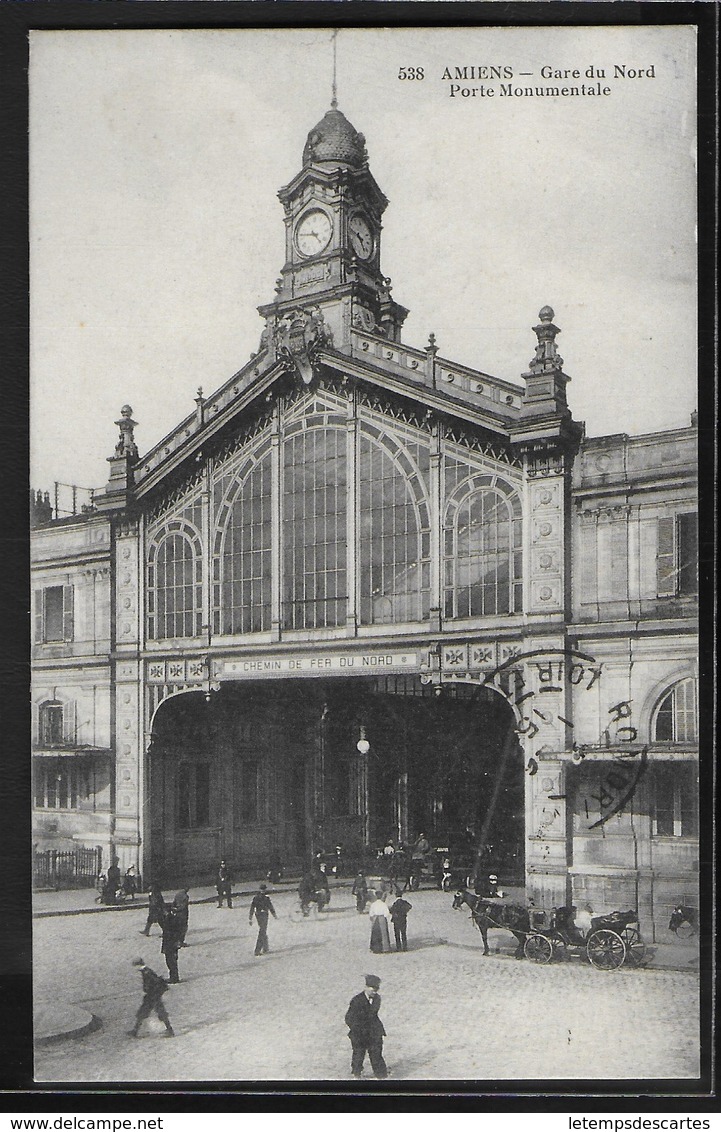 CPA 80 - Amiens, Gare Du Nord - Porte Monumentale - Amiens