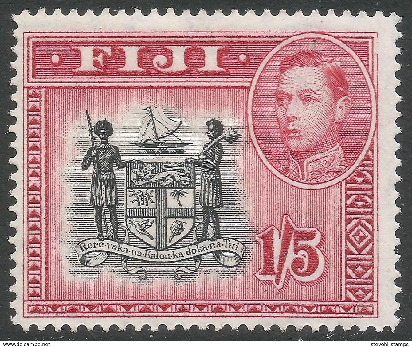 Fiji. 1938-55 KGVI. 1/5 MH SG 263 - Fidji (...-1970)