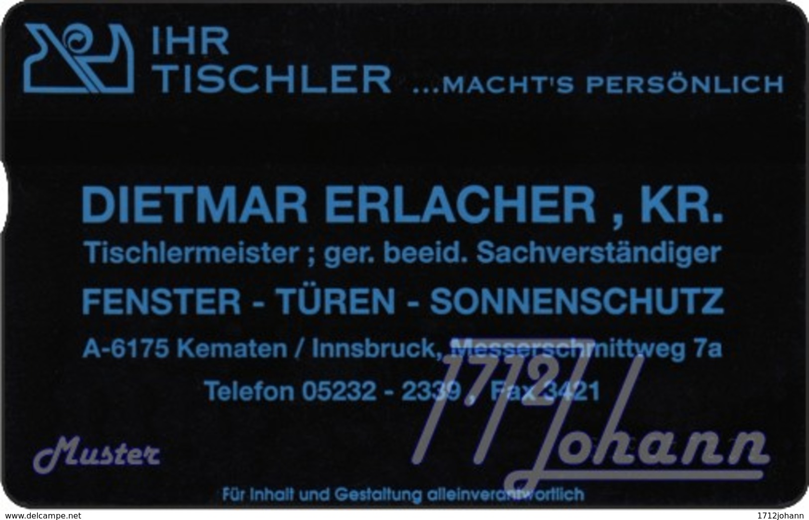 TWK Österreich Privat: "Ihr Tischler - Erlacher" Gebr. - Oesterreich