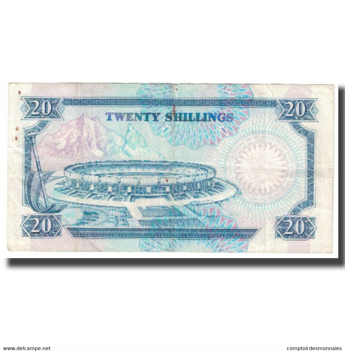 Billet, Kenya, 20 Shillings, 1989, 1989-07-01, KM:31a, TB - Kenya