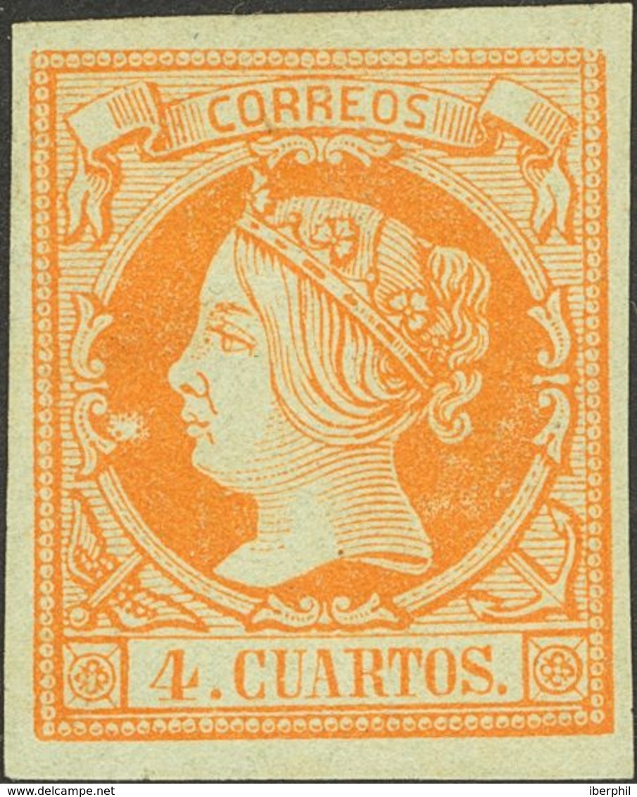 (*)52. 1860. 4 Cuartos Naranja. PIEZA DE LUJO. - Other & Unclassified
