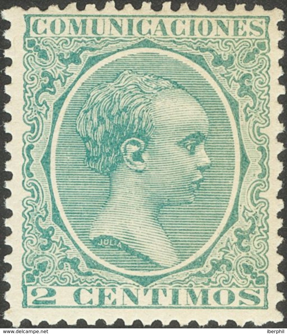 *213. 1889. 2 Cts Verde. Color Intenso Y Bien Centrado. MAGNIFICO. - Andere & Zonder Classificatie