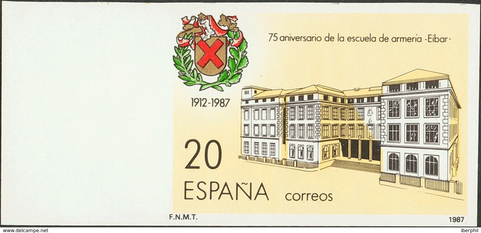 **2907s. 1987. 20 Pts Multicolor, Borde De Hoja. SIN DENTAR. MAGNIFICO. Cert. CEM. Edifil 2018: 280 Euros - Otros & Sin Clasificación