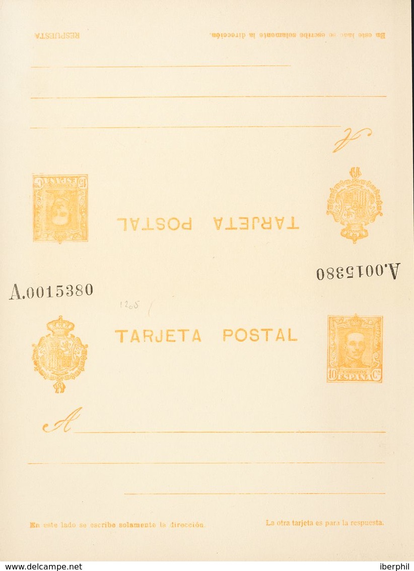 (*)EP57naa, EP58. 1925. 15 Cts Lila Rosa Sobre Tarjeta Entero Postal (Tipo III) Y 10 Cts+15 Cts Amarillo Sobre Tarjeta E - Sonstige & Ohne Zuordnung