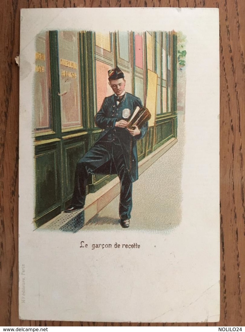 CPA, Le Garçon De Recette,Illustrateur, Fantaisie, KF éditeurs Paris, écrite En 1904, Timbres - 1900-1949