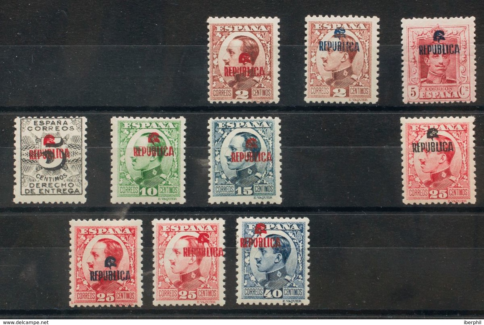 **/*10/15, 17/20. 1931. Serie Completa, A Falta De Los Dos Valores De 2 Cts Verde Bronce (uno Con Sobrecarga En Azul Y E - Other & Unclassified