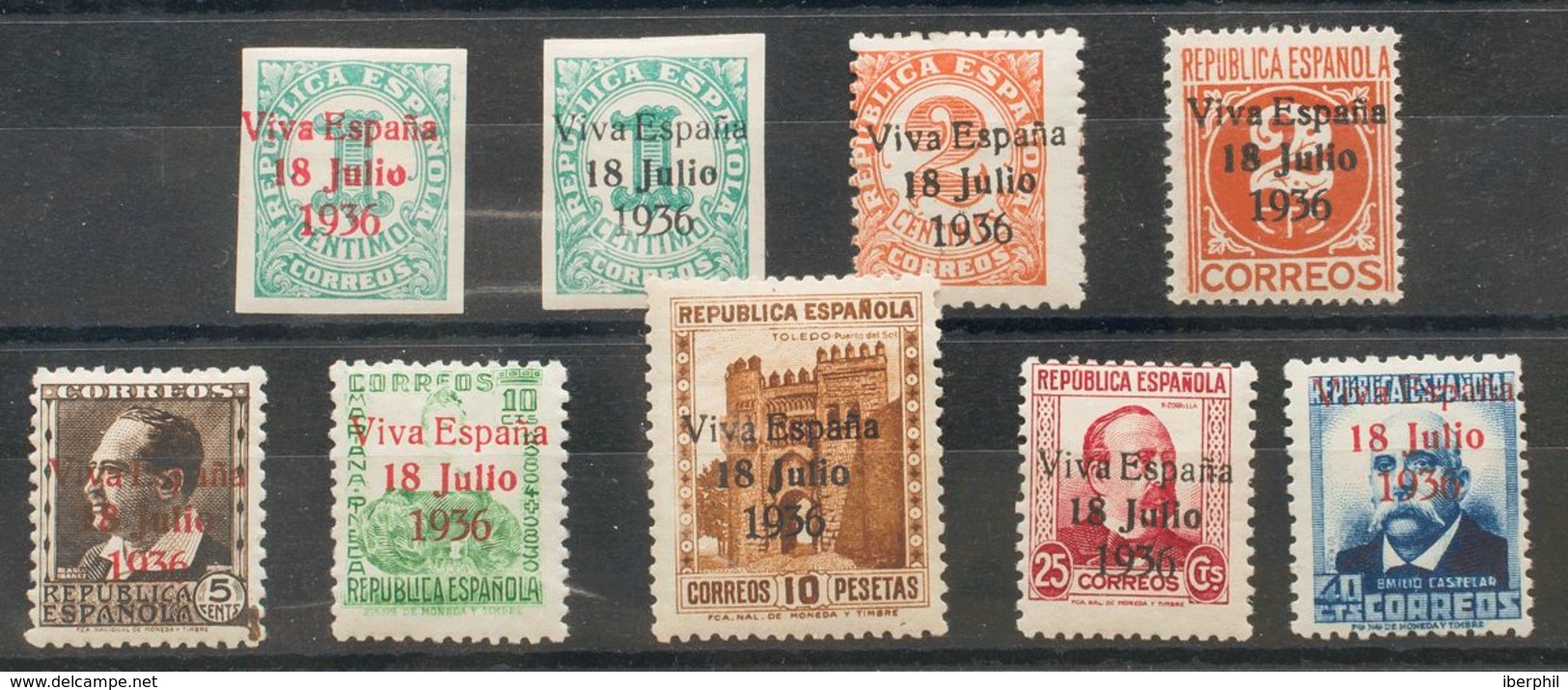 *36/44. 1937. Serie Completa. MAGNIFICA Y RARA. Edifil 2017: 315 Euros - Other & Unclassified