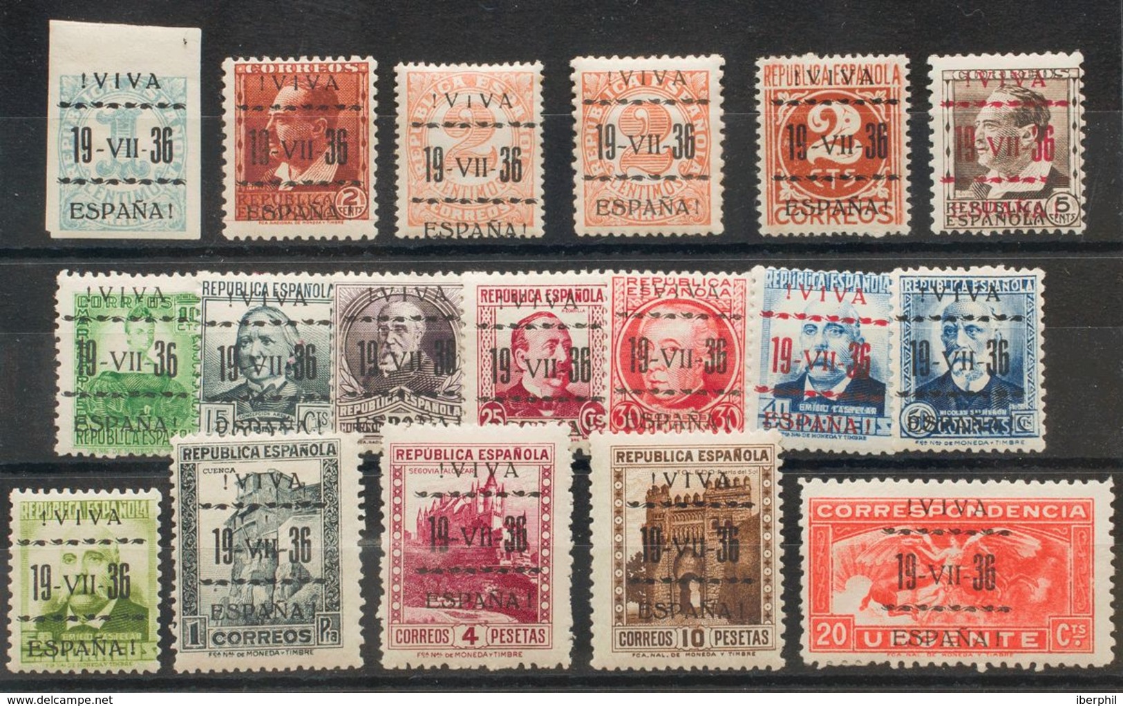 *1/18. 1937. Serie Completa (Tipo III). MAGNIFICA. Edifil 2017: 110 Euros - Other & Unclassified