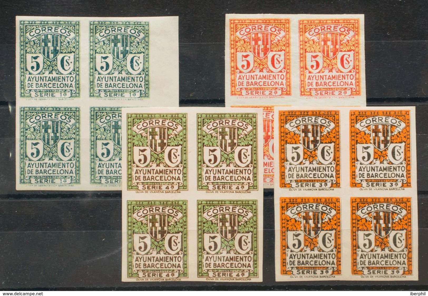 **/*9/12s(4). 1932. Serie Completa, Bloque De Cuatro. SIN DENTAR. MAGNIFICA. Edifil 2019: +720 Euros - Andere & Zonder Classificatie