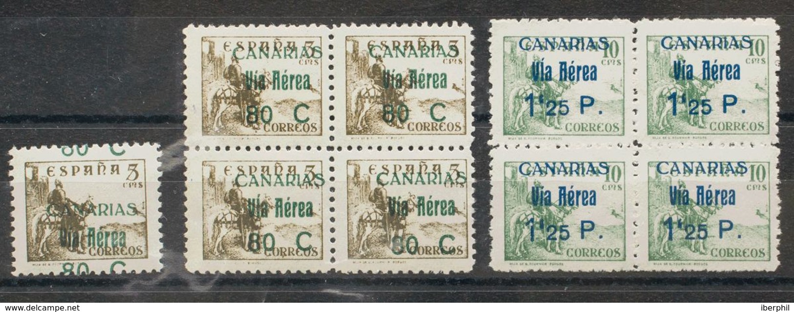 **/*45ha, 45hdv, 46ha. 1938. Conjunto De Variedades Sobre El 5 Cts Castaño Y 10 Cts Verde. A EXAMINAR. - Other & Unclassified