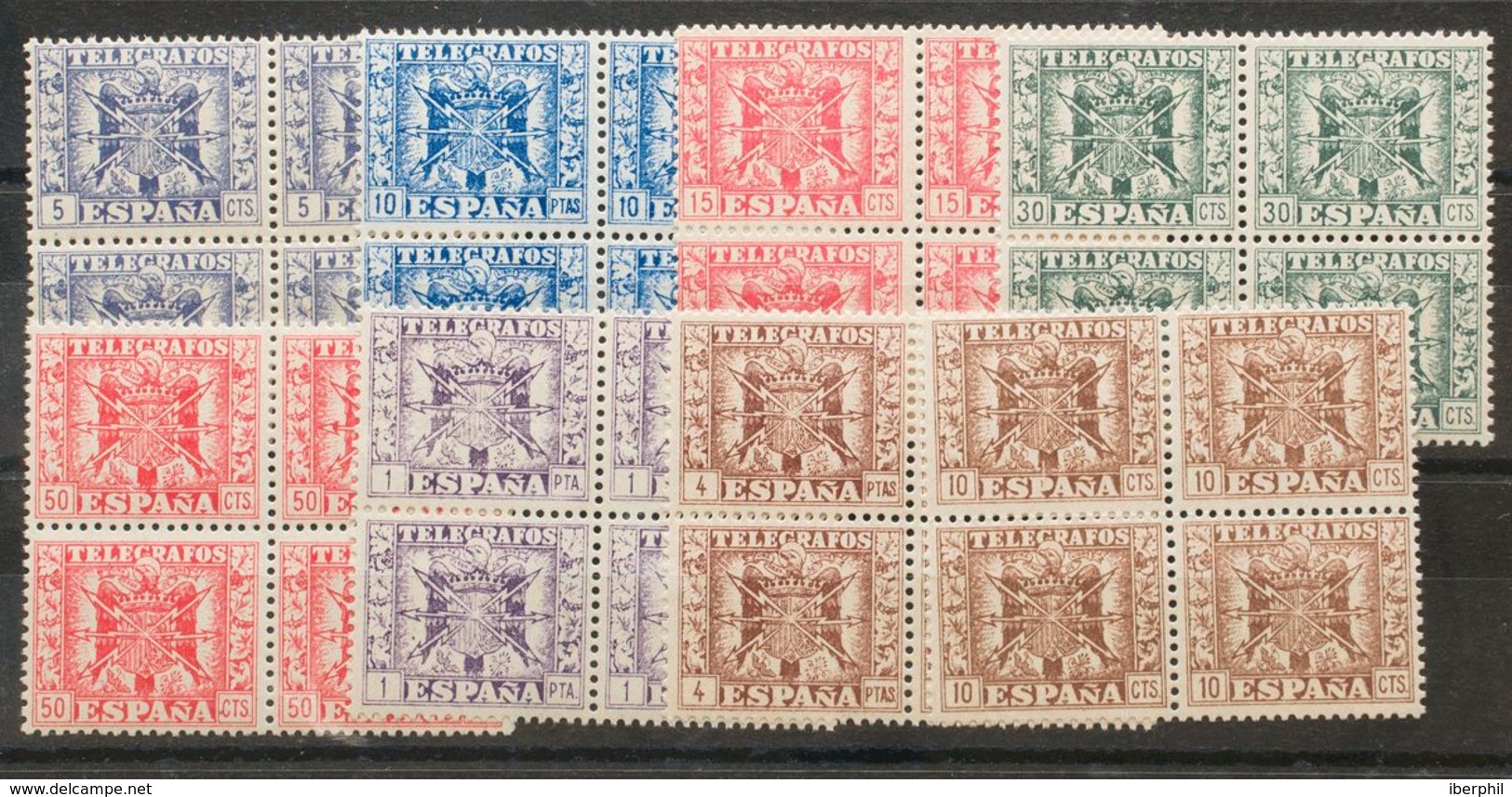 **85/92(4). 1949. Serie Completa, Bloque De Cuatro. MAGNIFICO. Edifil 2017: +102 Euros - Other & Unclassified