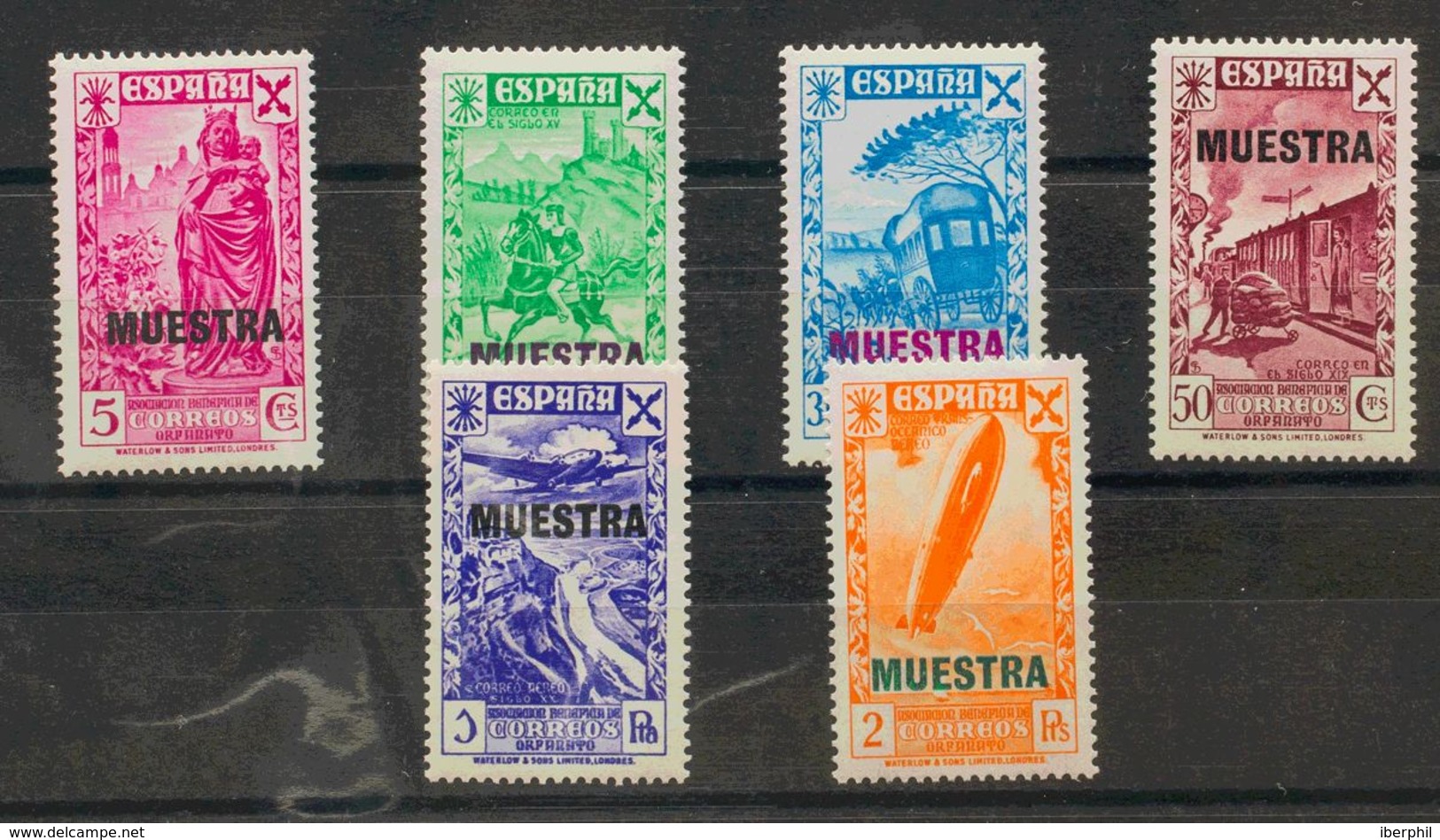 **21/26M. 1938. Serie Completa. MUESTRA. MAGNIFICA. Edifil 2017: 106 Euros - Andere & Zonder Classificatie