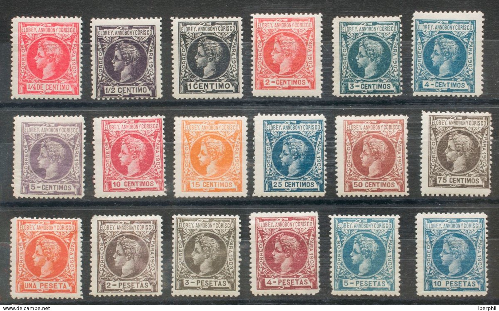 *1/18. 1903. Serie Completa. MAGNIFICA Y RARA. Edifil 2018: 1.050 Euros - Andere & Zonder Classificatie