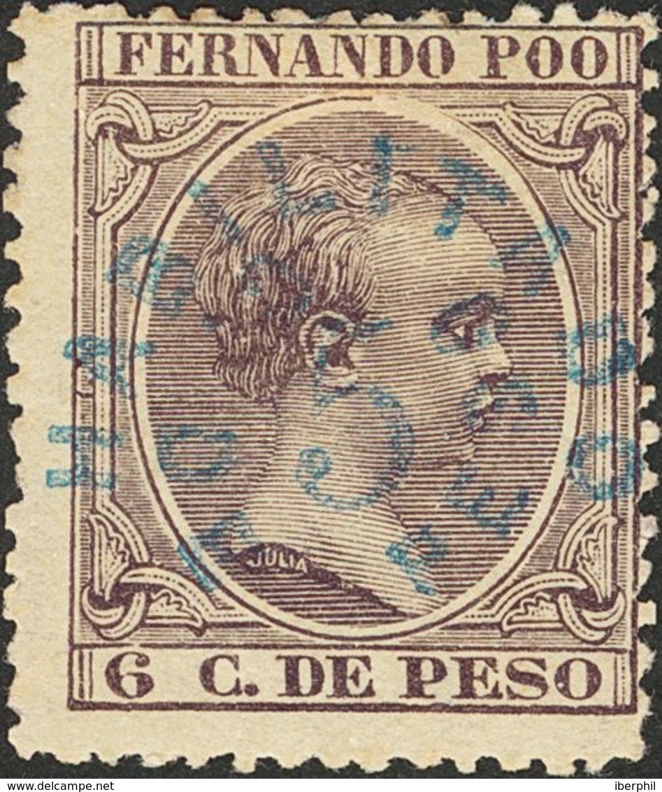 *33. 1896. 5 Ctvos Sobre 6 Ctvos Violeta. BONITO. Edifil 2018: 220 Euros - Other & Unclassified