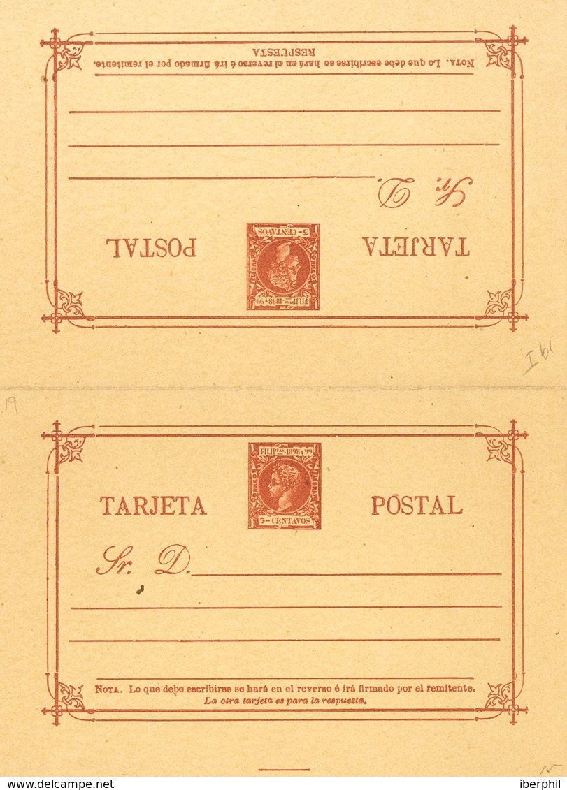 (*)EP12/14, EP16/19. 1898. Serie Completa Sobre Tarjetas Entero Postales (a Falta De La Tarjeta De 3 Ctvos Castaño). MAG - Andere & Zonder Classificatie