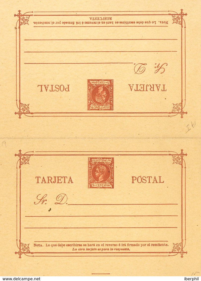 (*)EP12/14, EP16/19. 1898. Serie Completa Sobre Tarjetas Entero Postales (a Falta De La Tarjeta De 3 Ctvos Castaño). MAG - Other & Unclassified