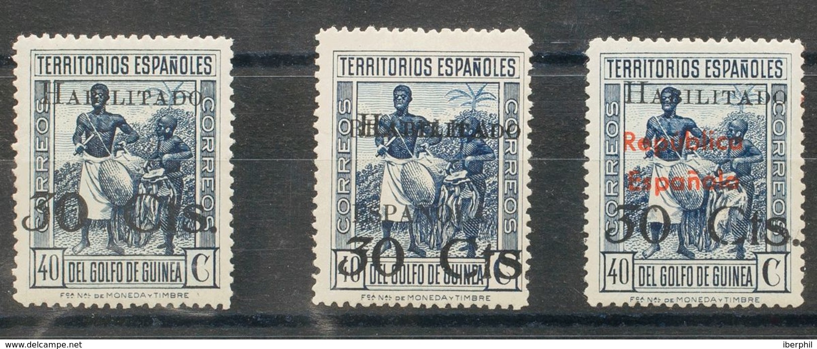 **251/53hzd. 1937. Serie Completa. Variedad CIFRA "3" INCLINADA. MAGNIFICA Y RARA. Edifil 2018: 511 Euros - Other & Unclassified