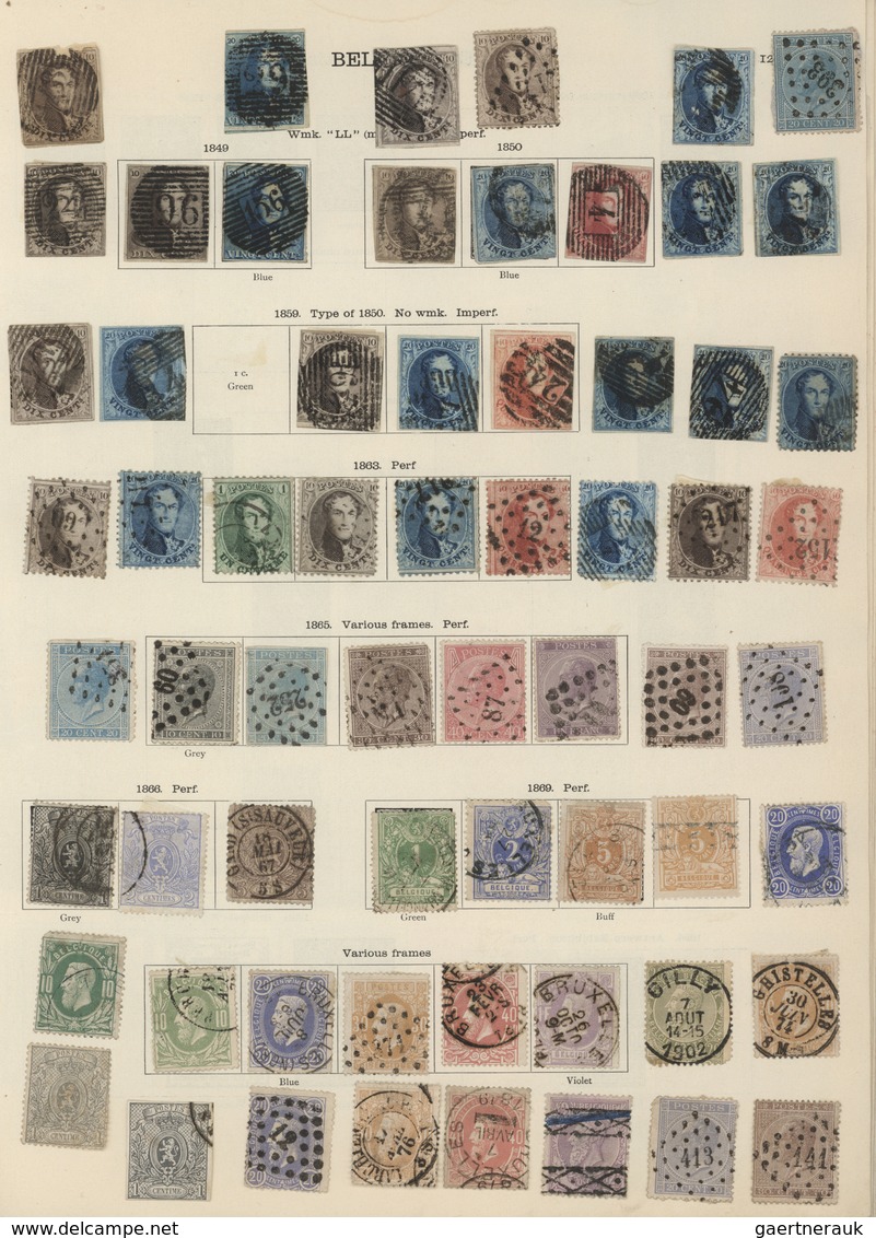 Nachlässe: ALLE WELT-SAMMLUNG In Zwei Dicken Alten Stanley Gibbons-Alben, Gesammelt Wurde Die Ganze - Lots & Kiloware (mixtures) - Min. 1000 Stamps