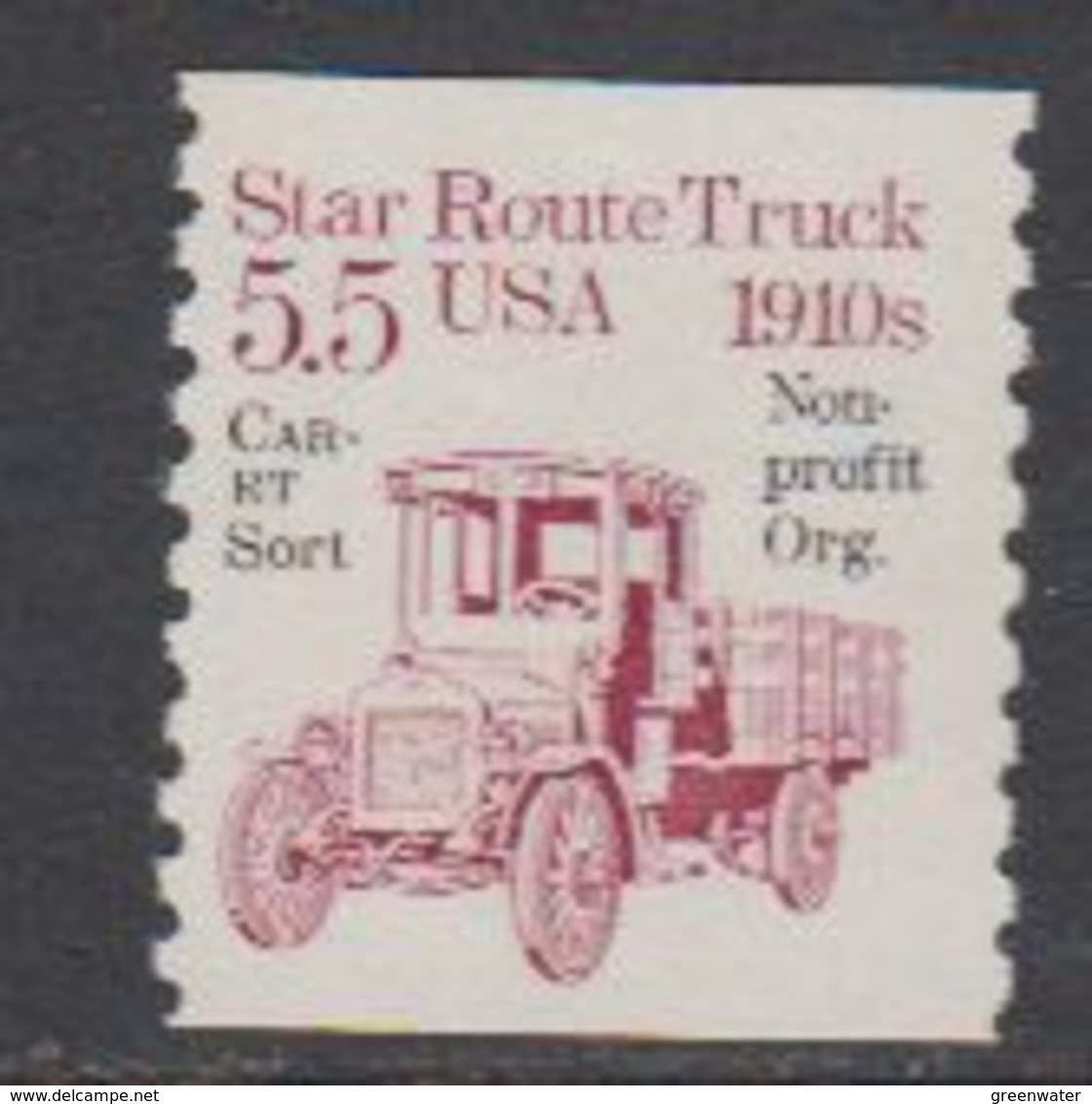 USA 1985 Star Route Truck 1910s 1v  Non Profit ** Mnh (43129B) - Ongebruikt