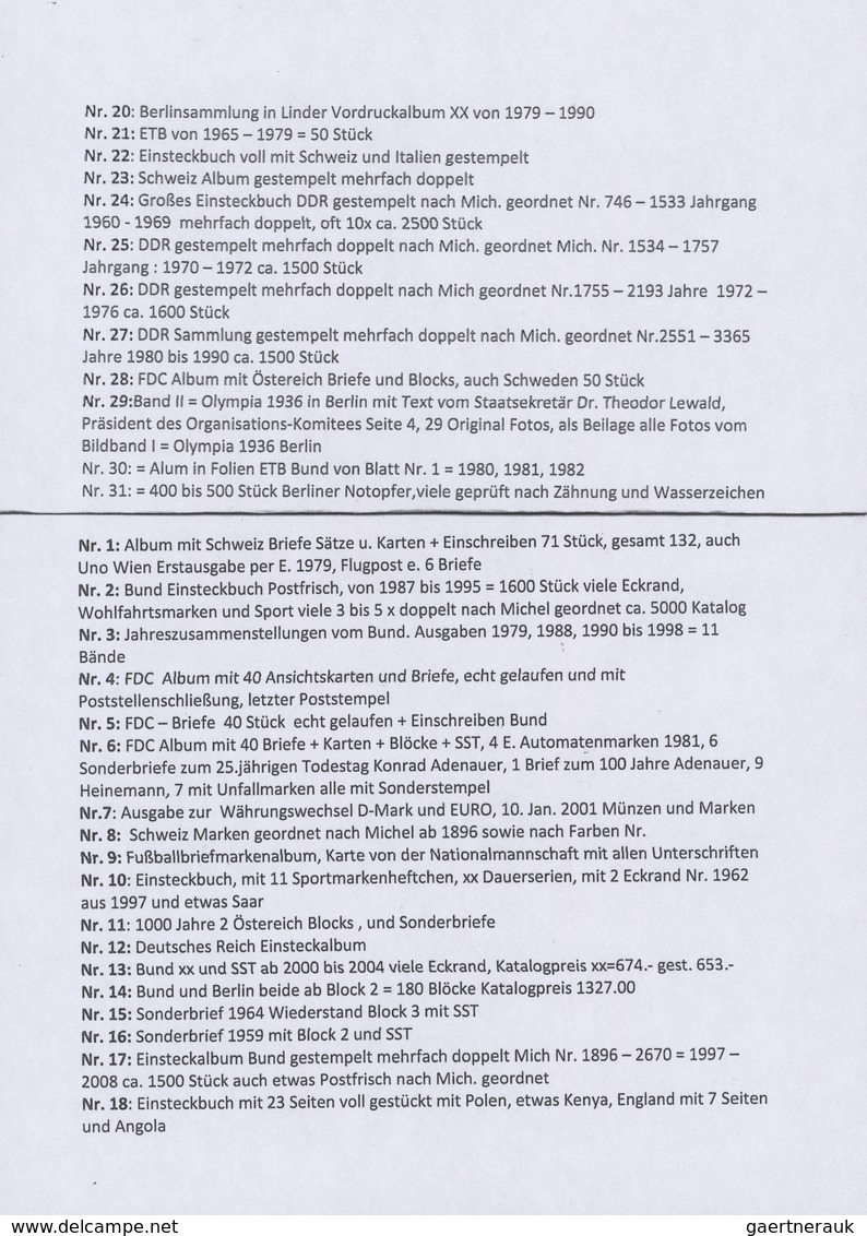 Nachlässe: BUNTE KISTE - Bestand Von Div. Einzelpositionen, Die Von Verschiedenen Mitgliedern Eines - Mezclas (min 1000 Sellos)