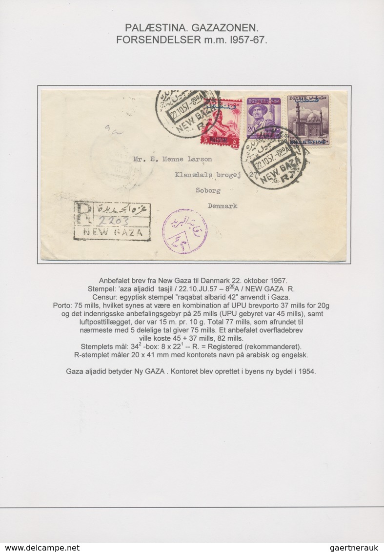 Ägypten - Besetzung Von Palästina: 1957/1965, GAZA, Attractive Collection Comprising 16 Commercial C - Sonstige & Ohne Zuordnung