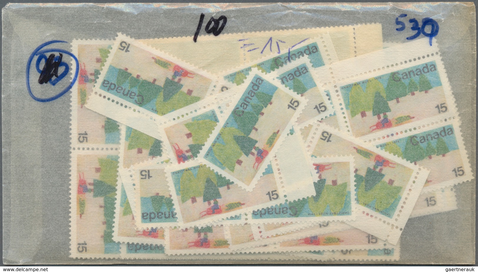 Canada: 1970/1971, Stock Of The Issues Michel No. 462 - 483 In Very High Quantities MNH, Mostly Per - Verzamelingen