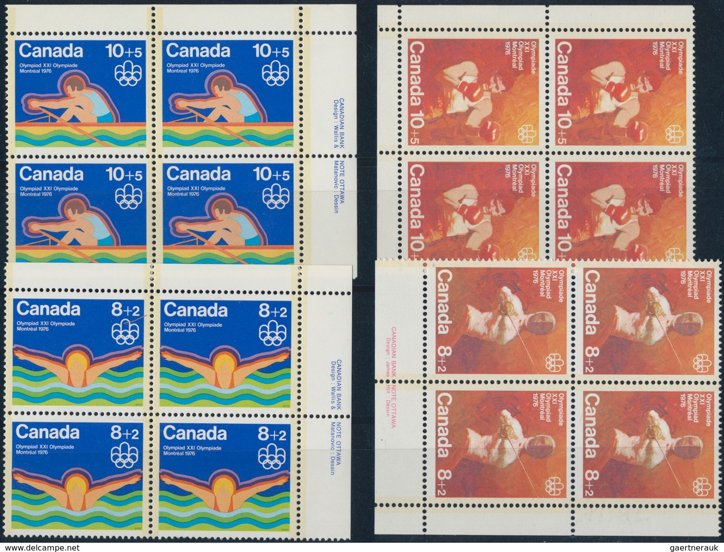 Canada: 1976/1988, Olympic Games, Mint Never Hinged Lot With About 24,000 Stamps In Full Sheets, She - Sammlungen