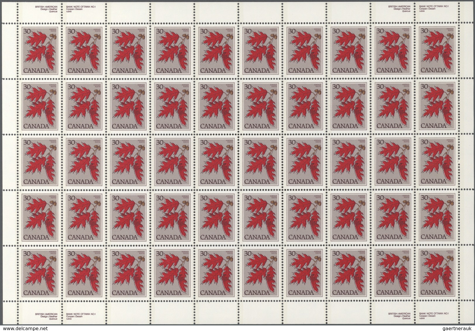 Canada: 1977/1988 (ca.), Stock Of Definitves Queen Elisabeth, Flowers And Parliament Mostly In Sheet - Colecciones