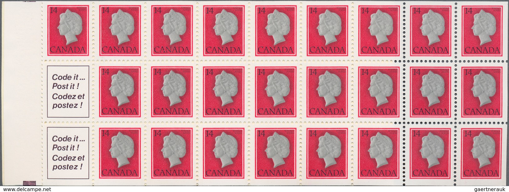 Canada: 1978, Queen Elisabeth II. Booklet Michel No. 84, 500 Copies MNH. Face Value $ 1750,- CAD, Ca - Collections